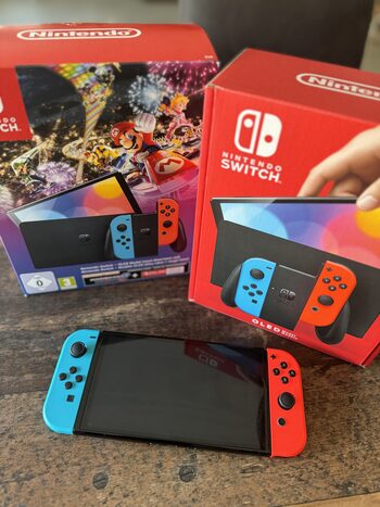 Get Nintendo Switch OLED, Blue & Red, 64GB