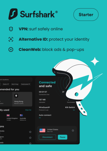 Surfshark VPN Unlimited Devices Clé 3-Month Trial GLOBAL