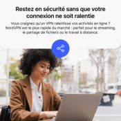 NordVPN Standard - 1 Year - 10 Devices (PC/MAC/Mobile) VPN & Cybersecurity Software Subscription Key FRANCE