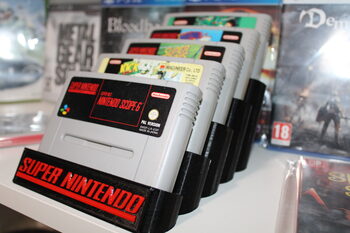 Soporte Expositor para cartuchos de Super nintendo snes
