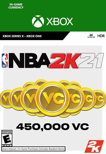 NBA 2K21: 450,000 VC (Xbox One) Código de XBOX LIVE GLOBAL