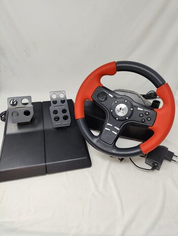 Logitech formula force ex steering wheel. Vairas su pedalais PC.