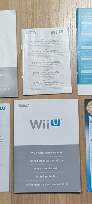 Manuales Nintendo wii u originales  for sale