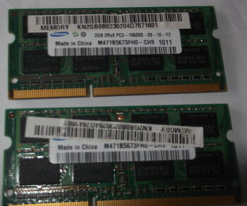 4GB 2x2GB 2RX8 PC3 DDR3 10600S-09-10-F2