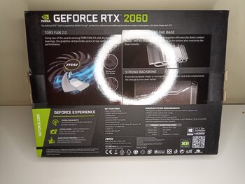 MSI GeForce RTX 2060 6 GB 1365-1680 Mhz PCIe x16 GPU