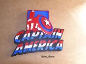 Capitan America, Marvel, Cartel, Letrero, Rotulo, Logotipo, Impresion3D