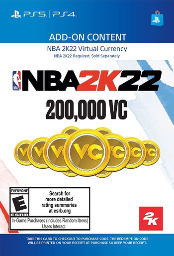 NBA 2K22: 200,000 VC (PS4/PS5) PSN Key UNITED STATES