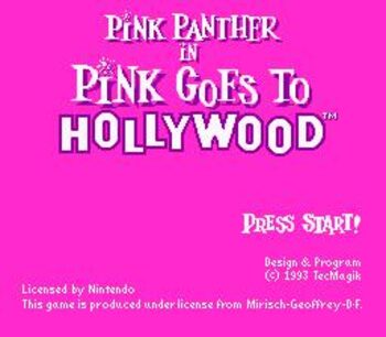 Get Pink Goes to Hollywood SNES