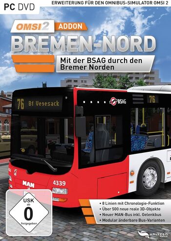 OMSI 2 Add-on Bremen-Nord (DLC) (PC) Steam Key GLOBAL