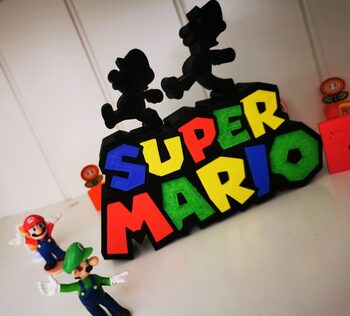 Logotipo 3D Super Mario