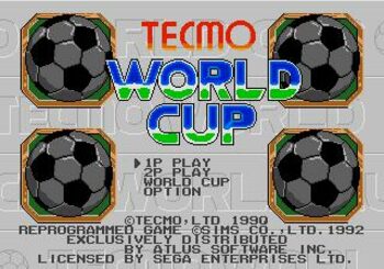 Tecmo World Cup '90 SEGA Mega Drive