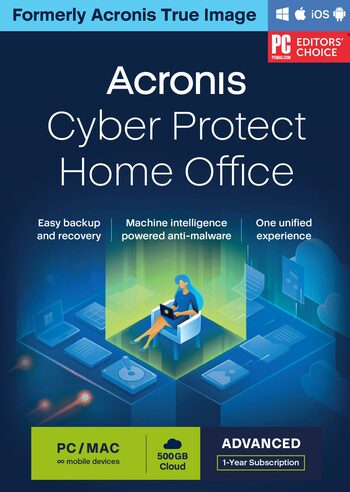 Acronis Cyber Protect Home Office Advanced 50 GB Cloud Storage 1 Device 1 Year Acronis Key GLOBAL
