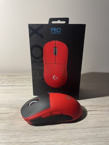 Get BEVIELĖ ŽAIDIMŲ PELĖ LOGITECH PRO X SUPERLIGHT RED (RAUDONA) (WIRELESS 2.4G)