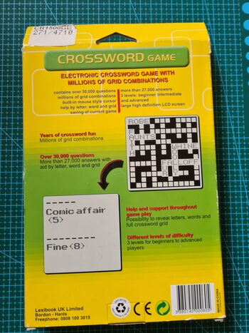 Lexibook CR1500 crossword game for sale