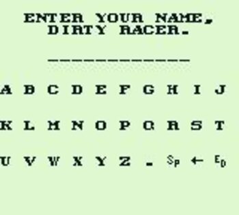 Redeem Race Days Game Boy