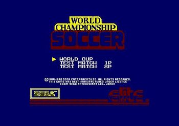 Get World Championship Soccer SEGA Master System