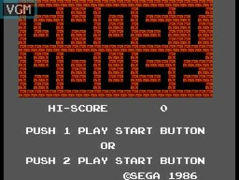 Ghost House (1986) SEGA Master System