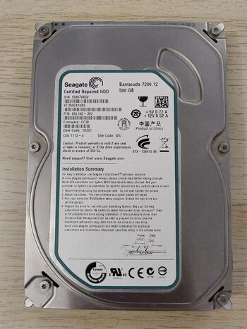 Seagate Barracuda 500 GB HDD Storage