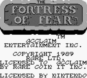 Wizards & Warriors X: The Fortress of Fear Game Boy