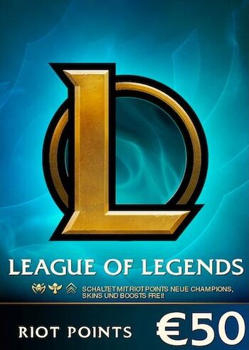 Buono regalo 50€ League of Legends - Riot Key - solo server EUROPA OVEST