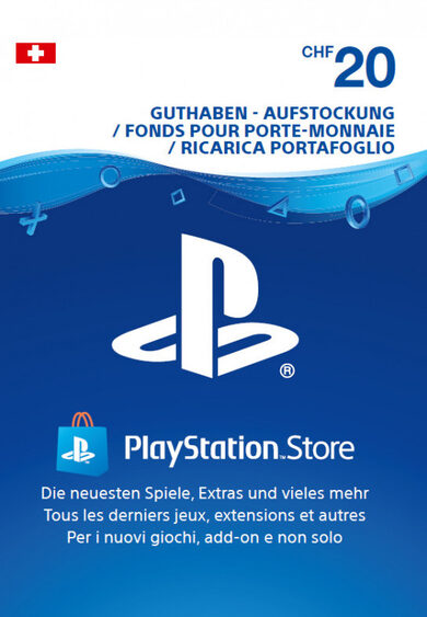 E-shop Playstation Network Card 20 CHF (CH) PSN Key SWITZERLAND