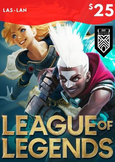 League of Legends Gift Card 25 USD - LAS/LAN Server Only