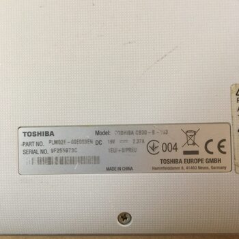 Buy Toshiba Chromebook CB30-B-103 N2840 33.8 cm (13.3") HD Intel Celeron 2 GB DDR3L-SDRAM 16 GB SSD ChromeOS Silver