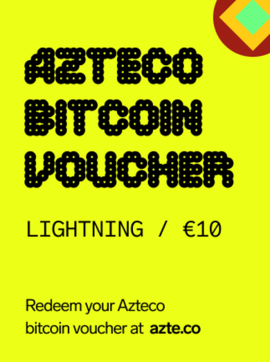 E-shop Azteco Bitcoin Lightning Voucher 10 EUR Key GLOBAL