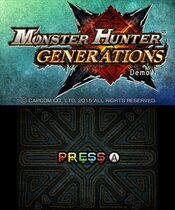 Monster Hunter Generations Special Demo Nintendo 3DS for sale