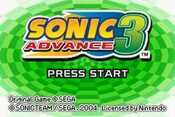 Sonic Advance 3 Game Boy Advance