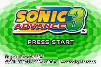 Sonic Advance 3 Game Boy Advance
