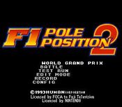 F1 Pole Position 2 SNES