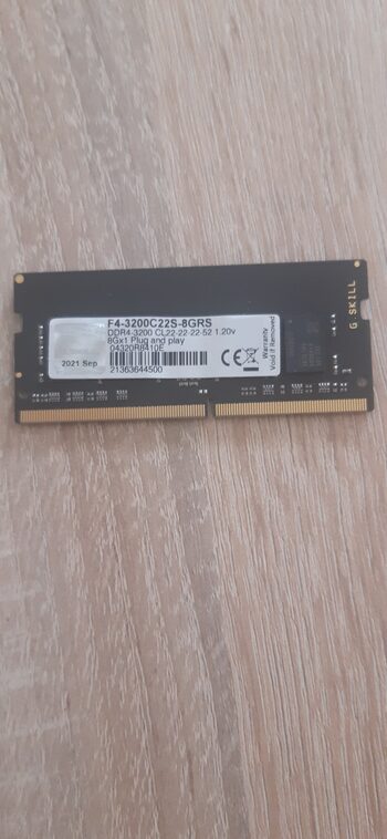 F4-3200C22S-8GRS Ripjaws DDR4 SO-DIMM DDR4-3200 CL22-22-22 1.20V 8GB (1x8GB)