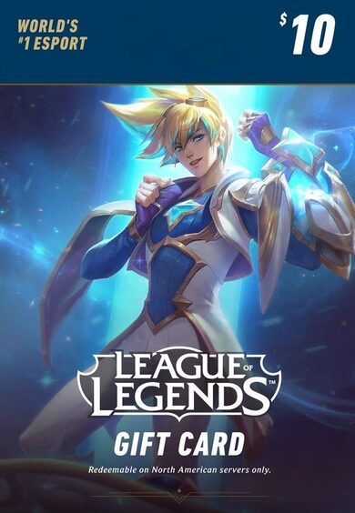 E-shop League of Legends Gift Card 10$ - Riot Key NA Server Only