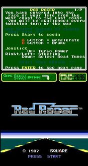 Rad Racer NES