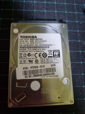 Toshiba 500 GB HDD Storage