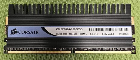 Corsair Dominator 1 GB (1 x 1GB) DDR2-8500 PC Ram