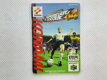 Manual ISS 64 International Superstar Soccer Nintendo 64 N64 Nus-Njpp-Eur