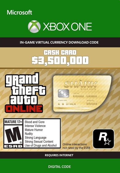 E-shop Grand Theft Auto Online: Whale Shark Cash Card XBOX LIVE Key EUROPE