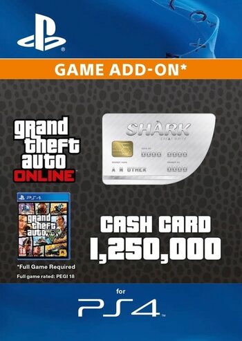 Grand Theft Auto Online: Great White Shark Cash Card (PS4) PSN Key EUROPE