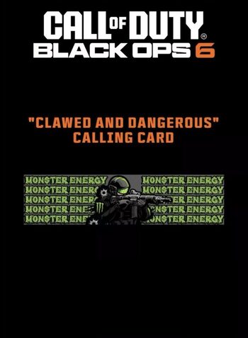 Call of Duty: Black Ops 6 - "Clawed and Dangerous" Calling Card (DLC) (PS4/PS5/XBOX ONE/XBOX SERIES X/PC) Official Website Key GLOBAL