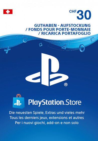 E-shop Playstation Network Card 30 CHF (CH) PSN Key SWITZERLAND