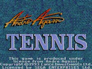 Get Andre Agassi Tennis SEGA Mega Drive