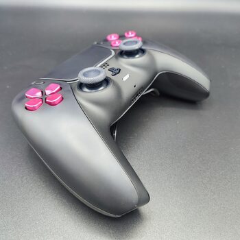 Mando PS5 COMPETITIVO Negro & Metal Rosa