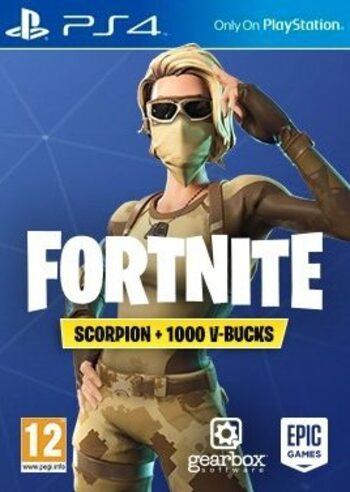 Fortnite : Skin Scorpion + 1000 V-Bucks (PS4) Clé PSN EUROPE