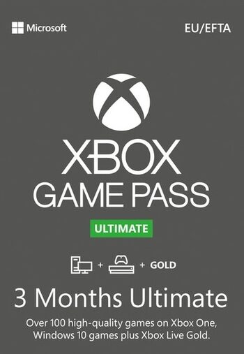 Xbox Game Pass Ultimate – 3 Meses de Suscripción (Xbox One/ Windows 10) Xbox Live Key EUROPA