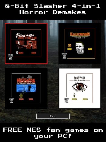 8-Bit Slasher 4-in-1 Horror Demakes NES