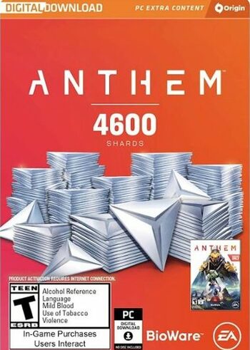 Anthem: 4600 Shards Origin Key GLOBAL
