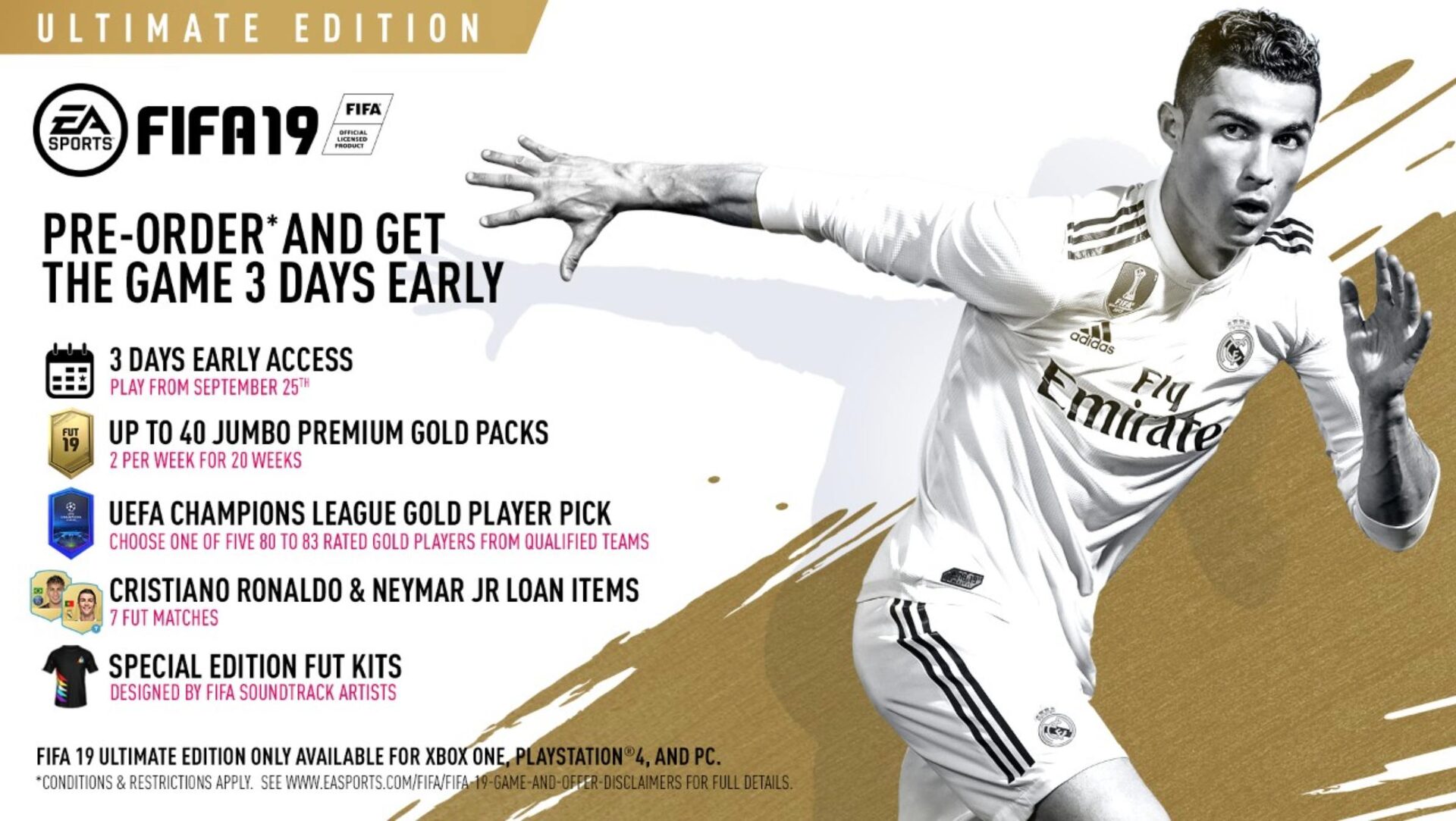 FIFA 19 Ultimate Edition Xbox One key Buy cheaper