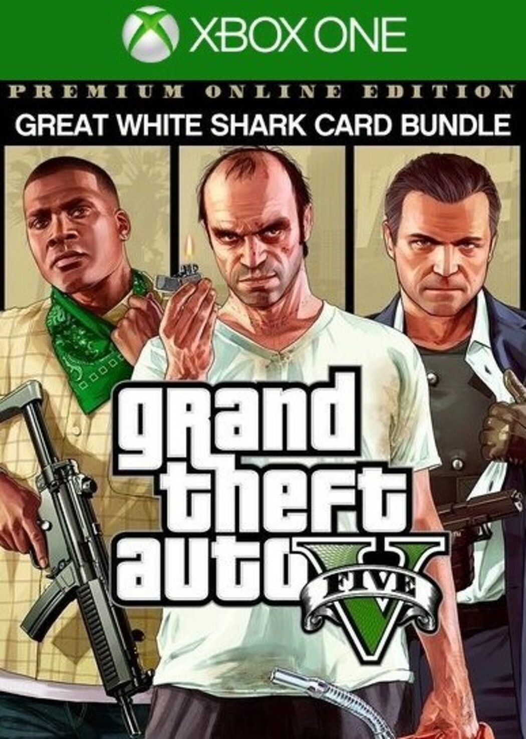 Grand Theft Auto V: Premium Online Edition & Great White Shark Card Bundle  (Xbox One) Xbox Live Key UNITED STATES